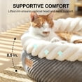 thumbnail image 4 of Cama para Gatos FUKUMARU Lavable Redonda en Forma de Dona Súper Suave Gris 53 cm, 4 of 9