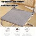thumbnail image 2 of Chair Cushions with Straps Non Slip Cotton Linen Summer Squares 16x16 Inch for Dining Room Kitchen Chair, 2 of 6