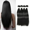 thumbnail image 4 of Cheers US Brazilian Human Hair Bundles Straight 10A Human Hair Unprocessed Virgin Brazilian Straight Hair Extensions Grace Length Mink Human Hair Weave Bundles, 4 of 7