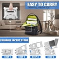 thumbnail image 3 of Laptop Stand, Aluminum Computer Stand with Ventilation and Cooling Function, Ergonomic Portable Multi-Angle Height Adjustable Laptop Stand Holder, Notebook Stand riser for Laptop up to 17 inch, 3 of 7