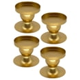 thumbnail image 1 of Portavelas de 4 piezas, bandeja para velas de pilar, decoración del hogar, candelabro de 2,4 pulgadas de alto para regalo de inauguración de la casa, BLESIY Candelero, 1 of 8