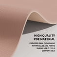 thumbnail image 3 of Frach Large Yoga Mat（6'×4')- TPE 10mm Extra Thick Non-Slip Mats with strap for Home Workout/Pilates(Brown + Beige), 3 of 6