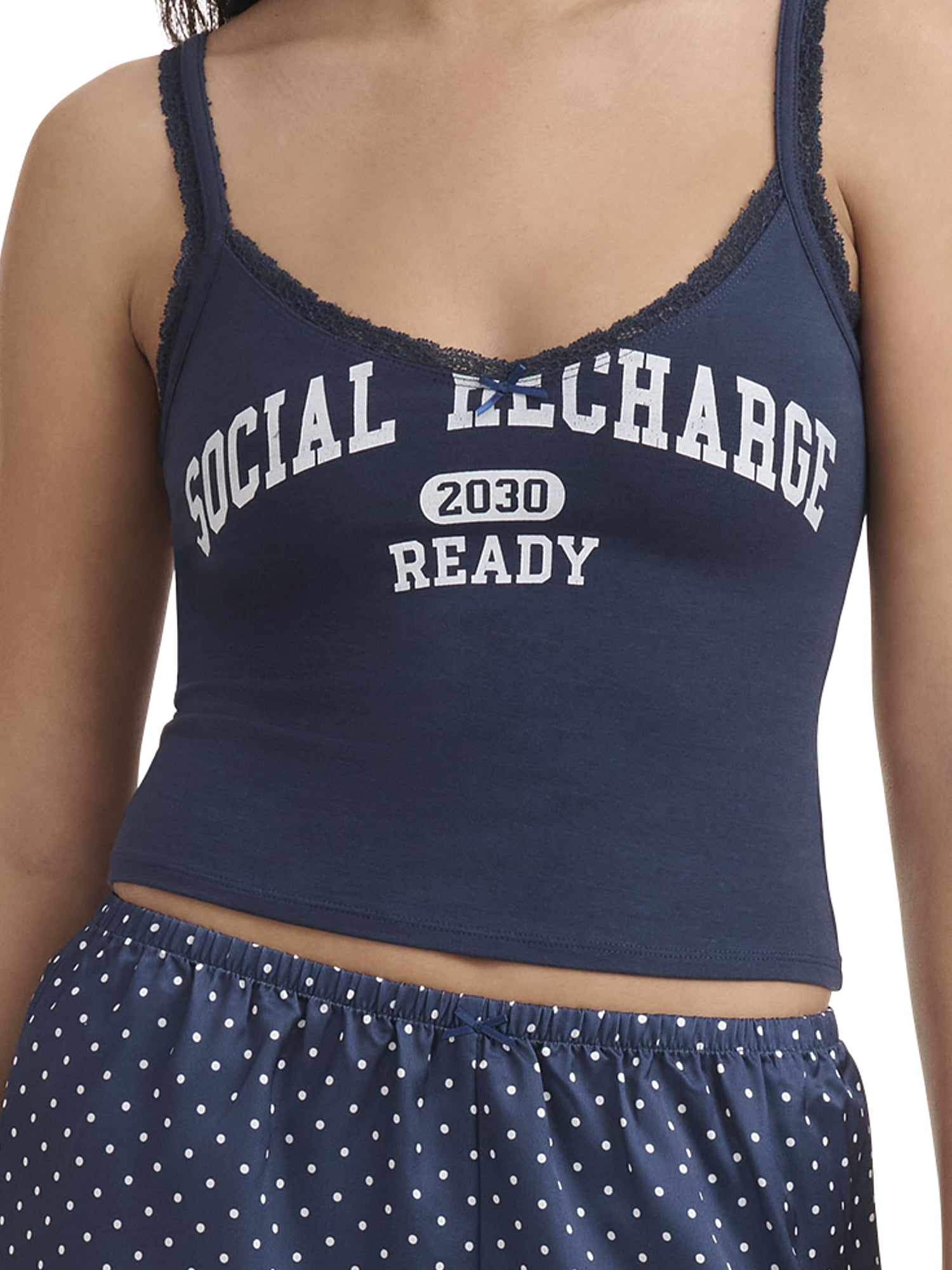 Mills by Millie Bobby Brown Women's Sleep Cami Boxer Set, Sizes XS-XXXL