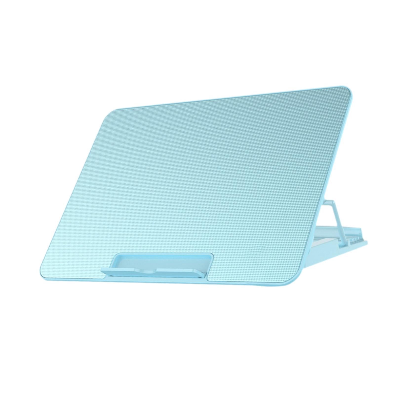 Wzmzjy Laptop Cooling Pad Heat Protection 6 Fans 2 USB Ports Quiet USB Powered Portable Blue