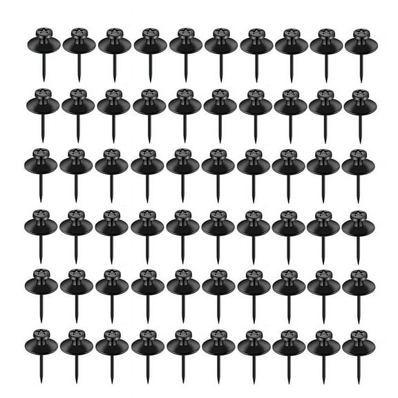 60Pack Black Double Headed Picture Hanging Nails, Picture Nails, Tacks for Wall Hangings, Wall Pins for Hanging