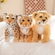 thumbnail image 2 of About 25CM Real Life Lion Tiger Leopard Peluche Toys Lovely Wild Animals Doll Stuffed Soft for Kids Boys Birthday Xmas Giftssit lion Deng Xun unisex, 2 of 2