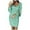 Mint Green, variant on Womens Dresses Party Dress Solid Color with Sequined Stitching Shining Club Style Long Sleeved Mini Elegant Party Dresses for Women Red S