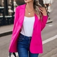 thumbnail image 4 of BSDJILFG Dress Jackets for Women Blazers Fall Trendy Business Casual Wrinkle-Free Suit Jacket with Pockets, 4 of 5