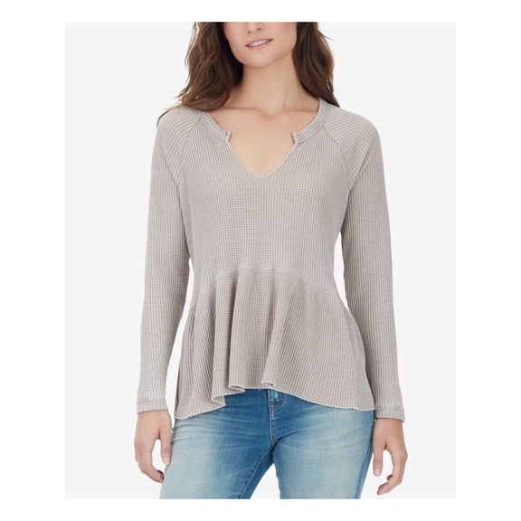 WILLIAM RAST $69 Womens New 1211 Green Gryphon Long Sleeve Peplum Top XXL B B