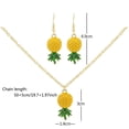 thumbnail image 4 of Xihbxyly Conjunto de Joyas de Piña, Collar y Pendientes de Aleación, Regalo de Moda para Mujeres y Niñas, Ideal para Disfraces Festivos, Diseño Llamativo, Accesorio para Las Fiestas., 4 of 7
