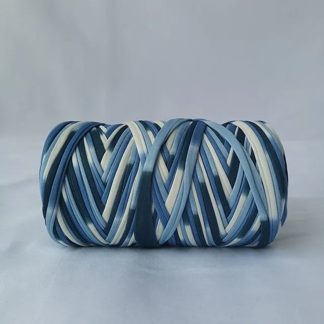 300g Cotton Rainbow Yarn for Knitting DIY Soft Wool Crochet Bag String Section Dyed Colored Weaving Thread Puffy Chunky