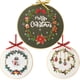 thumbnail image 2 of Wosthever Bordado de Navidad hecho a mano costura para principiantes Kit de punto de cruz cinta patrón de Navidad tela bordado aro decoración Artesanía S334, 2 of 6