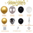 thumbnail image 2 of Kit de guirnaldas con forma de arco con forma de globo AOBKDeco, 154 piezas, negro, dorado y plateado, 2 of 7
