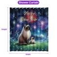 thumbnail image 5 of Happy New Year Siamese Family Cheer Winter Midnight Firework Shower Curtain Cat Lover Kitten Owner Gifts Waterproof Bathroom Bathtub Curtain - 02025, 5 of 5