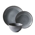 thumbnail image 3 of (2 pack) Better Homes & Gardens Sawyer 12-Piece Stoneware Dinnerware Set Grey, 3 of 7