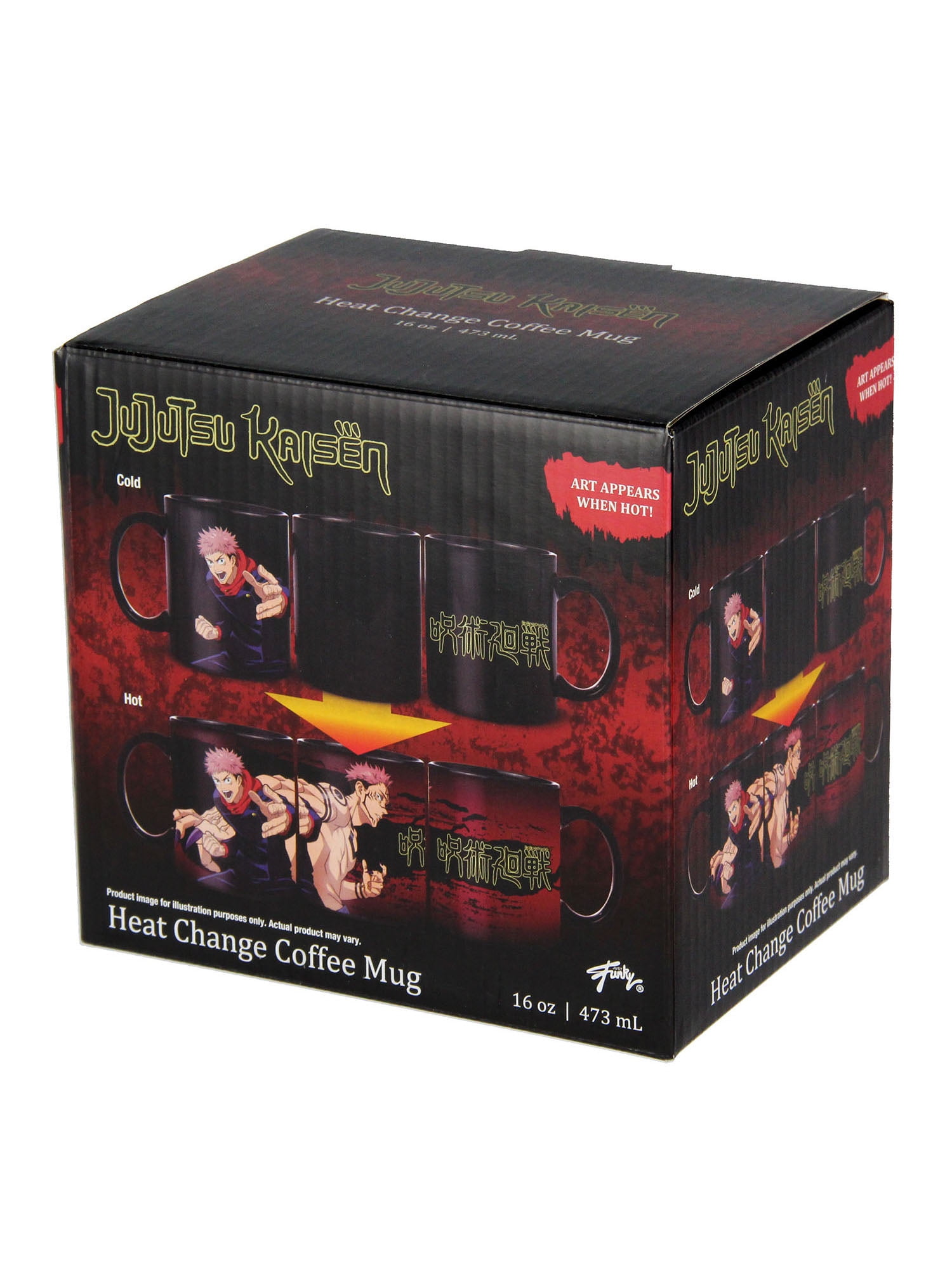 Crunchyroll Jujutsu Kaisen Tasse – Yuji & Sukuna Design, 320 Ml, Original Lizenziert