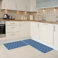 thumbnail image 5 of Sikiie Blue Squares Kitchen Mat 2 PCS Cushioned Kitchen Rug, Waterproof Non-Slip Kitchen Mats for Kitchen, Floor Home, Sink, Laundry, 5 of 6