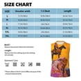 thumbnail image 4 of Bixox Men's Cliff Western Cowboy Printed Shirt Sleeveless Fitness Tank Top-3X-Large, 4 of 5