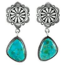 Turquoise Jewelry Earrings for Women Sterling Silver 925 | Turquoise Network | E1220-C75