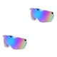 thumbnail image 1 of Greeniant Gafas para casco Protección solar A prueba de viento Accesorios para ciclismo Pieza reemplazada Unisex Lente multicolor para carretera Vistoso 2piezas, 1 of 6