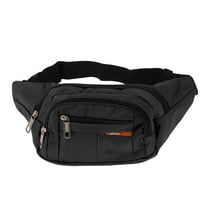 Unique Bargains 1 Pc Breathable Running Belt Multi-layer Fanny Pack for Sports to Carry Phone Keys Black