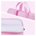 thumbnail image 6 of LLAYOO Chromebook Case 11.6 Inch Laptop Sleeve Cover Compatible with 11-11.6 Notebook Computer Tablet, Protective Slim Padded Carrying Bag with Handle Strap Pocket (Pink, Upgraded Version), 6 of 7