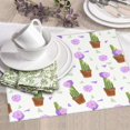 thumbnail image 6 of Dish Drying Mat, Cactus blooming purple Highly Absorbent Drying Matt Kitchen Counter, Dish Mat Drying Pad Dishes Drainer Mats for Kitchen Counter or Sink, 16 x 18 inch, 6 of 6