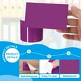 thumbnail image 3 of Uxcell Rectangular Color Coding Labels Rectangle Colored Labels Sticker Moving Stickers Label Tags Purple, 3 of 7