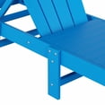 thumbnail image 2 of Laguna Adirondack Poly Reclining Chaise Lounge With Wheels, Pacific Blue, 2 of 11