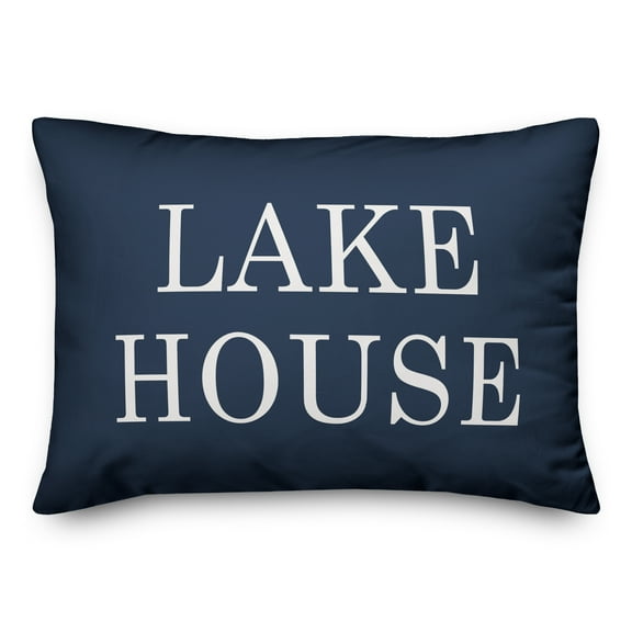 Creative Products Lake House Navy 14x20 Indoor / Outdoor Pillow