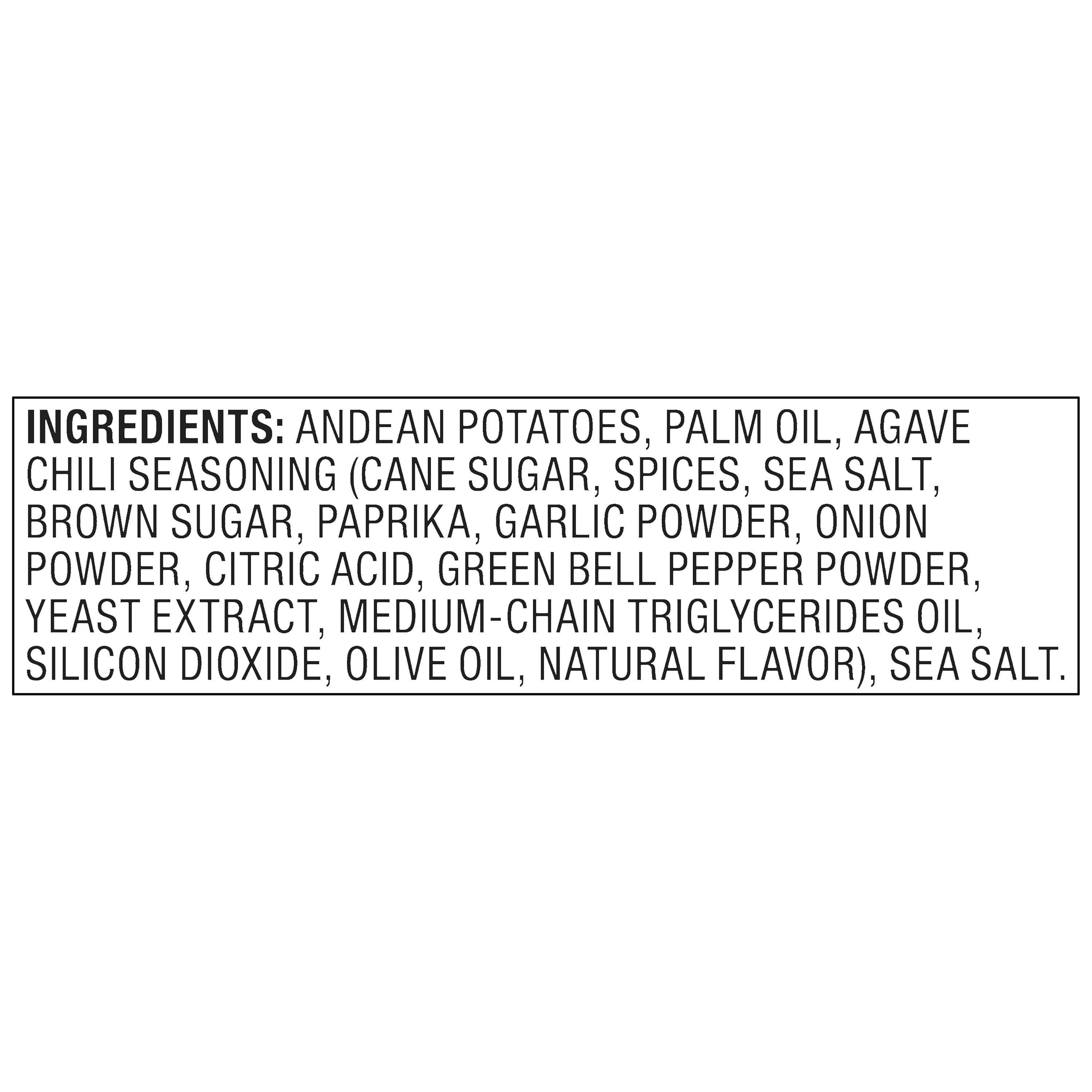 bettergoods South American Chile Agave Flavored Heirloom Andean Potato Chips, 5 oz (P65)