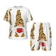 thumbnail image 1 of Balery Christmas Gnomes In Leopard Conjunto de Pijama Infantil de Manga Corta con Estampado – Ropa de Dormir de Algodón Suave-Small, 1 of 6