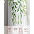 thumbnail image 6 of Eucalyptus Leaf Sheer Curtains 72 Inch Length 2 Panels Set, Spring Green Botanical Leaves Aesthetic Voile Window Treatment Rod Pocket Curtains Sheers Drapes for Bedroom/Living Room/Kitchen 52"x72"x2, 6 of 7