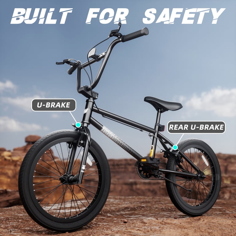 XJD Freestyle BMX Bike for Teen Beginner 8-12 Years Old Kids, 18