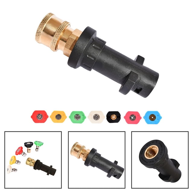 Pressure Washer Sprayer 1/4'' Quick Connect Fitting Spray Nozzle Tips Sets Shenzhuyue