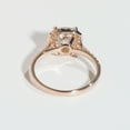thumbnail image 4 of Cora Jewellery 1.5CT Halo Style Cushion Moissanite Engagement Ring For Women, 18K Rose Gold, 4 of 5