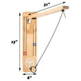 thumbnail image 2 of GoSports Hook21 Ring Swing Game - Indoor or Outdoor Ring Toss Game with Foldable Arm - Natural, 2 of 6