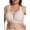 Nude, variant on Bras for Women Push Up Plus Size Wireless bras Full Coverage Comfortable Deep V Double Mesh Everyday Bra (Nude 2XL)