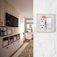 thumbnail image 5 of Yayeee Rocker Switch Wall Plate 2-Gang 4.7"x4.6" Home Decorative Outlet Cover, Pink Flower, 5 of 6