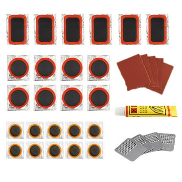 Bicycle Tube Puncture Repair Kit Bike-Inner Tire Patches Kit Patches Tool E6Z7