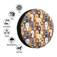 thumbnail image 4 of Gaeub Cat Paw (2) 14-17in Tire Cover, Spare Tire Cover, for Camper Caravan, Trailer, Car, Truck, SUV, Jeep-, 4 of 6