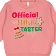 thumbnail image 3 of Inktastic Christmas Official Cookie Taster with Bell and Star Cookie Toddler Sweatshirt, 3 of 4