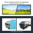 thumbnail image 3 of Polarized Photochromic Sunglasses for Men - UV400 Protection Clear Vision and Lightweight Sun Glasses for Driving Fishing Cycling Outdoor, with Carrying Case, 3 of 10