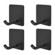 thumbnail image 1 of Naiovety 4 piezas de perchas de almacenamiento de pared autoadhesivas sin perforaciones llaves abrigo toallero gancho organizador de interior de Almacenamiento y organización del hogar Gancho simple, 1 of 6