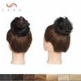 thumbnail image 2 of SEGO Messy Human Hair Bun Extensions Straight/Curly Fake Hair Bun Hairpiece for Updo Style Chignon for Women Donut Ponytail, 2 of 6