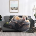 thumbnail image 2 of Goofa Cute Fat Ball Branch Pattern Fleece Throw Blanket for Couch, Soft Checkered Flannel Blanket for Sofa, Warm Cozy Decorative Blanket Fall Decor Gift-40"x30", 2 of 6