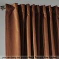 thumbnail image 4 of 3S Brother's Solid Luxury Matte Velvet Soft Curtains Set of 2 Panels Hanging Back Tap & Rod Pocket Home Décor Bedroom Kitchen Office Windows Room Darkering ( Safety Orange-52"x120"), 4 of 6