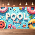 thumbnail image 6 of Colorful Inflatable Pool Party Banner Summer Fun Decorative Swimming for Outdoor Water Kids Celebration, 6 of 7