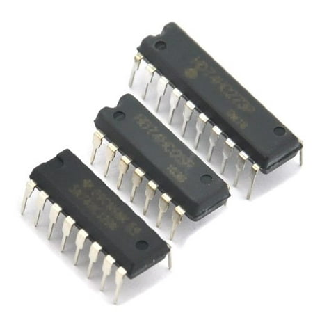 Generic 74LS03 TTL Low-Power Schottky Logic IC, 5 Pieces, DIP Package, Quad 2-input positive-NAND gates with open collector outputs - 74LS03