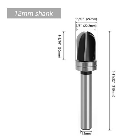 

3 Edge Long Blade Router Bits With Bearing Slotting Woodworking Milling Cutter